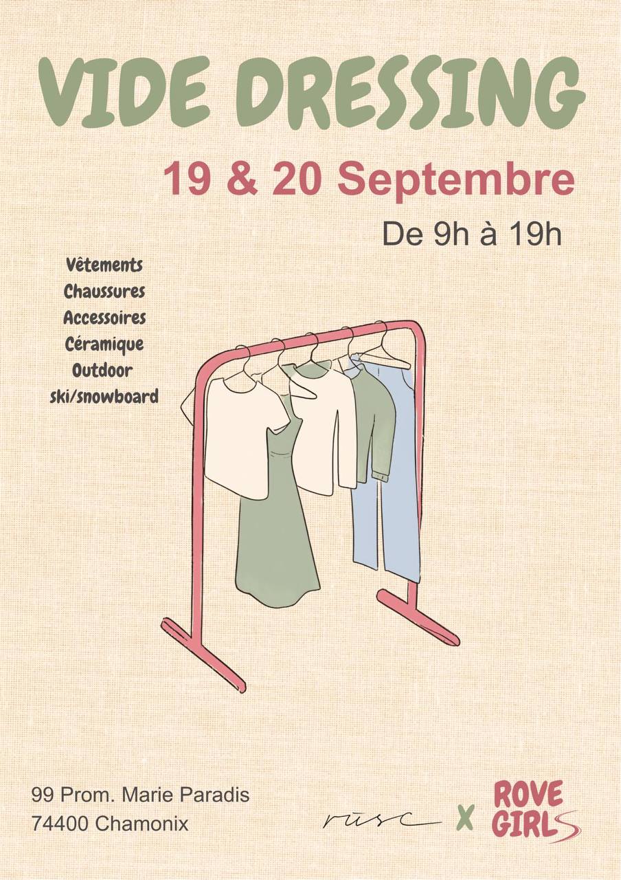 Vide dressing rūsc × Rove Girls, Chamonix