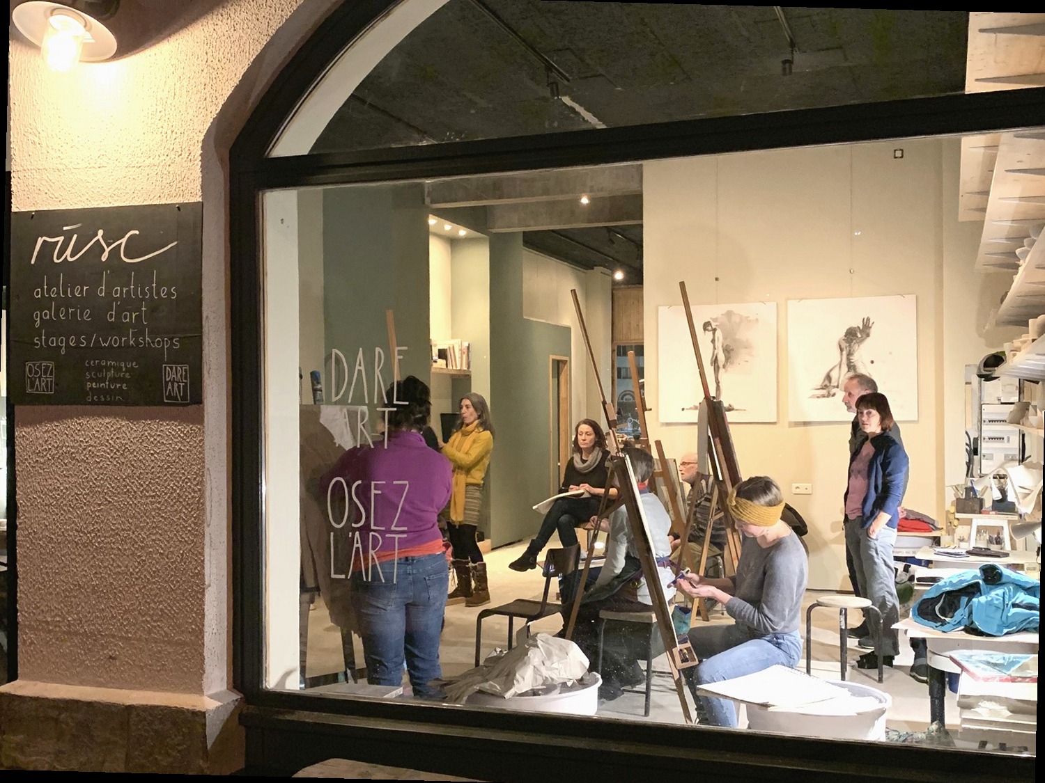 Cours de modèle vivant à rūsc